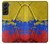 W3306 Colombia Flag Vintage Football Graphic Hard Case and Leather Flip Case For Samsung Galaxy S22 Plus