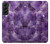 W3713 Purple Quartz Amethyst Graphic Printed Hard Case and Leather Flip Case For Samsung Galaxy S22 Plus