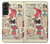 W3820 Vintage Cowgirl Fashion Paper Doll Hard Case and Leather Flip Case For Samsung Galaxy S22 Plus