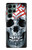 W0223 Vampire Skull Tattoo Hard Case and Leather Flip Case For Samsung Galaxy S22 Ultra