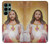 W0798 Jesus Hard Case and Leather Flip Case For Samsung Galaxy S22 Ultra