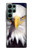 W0854 Eagle American Hard Case and Leather Flip Case For Samsung Galaxy S22 Ultra