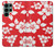 W1949 Hawaiian Hibiscus Pattern Hard Case and Leather Flip Case For Samsung Galaxy S22 Ultra