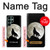 W1981 Wolf Howling at The Moon Hard Case and Leather Flip Case For Samsung Galaxy S22 Ultra