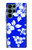 W2244 Hawaiian Hibiscus Blue Pattern Hard Case and Leather Flip Case For Samsung Galaxy S22 Ultra