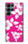 W2246 Hawaiian Hibiscus Pink Pattern Hard Case and Leather Flip Case For Samsung Galaxy S22 Ultra