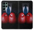 W2261 Businessman Black Suit With Boxing Gloves Hard Case and Leather Flip Case For Samsung Galaxy S22 Ultra