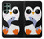 W2631 Cute Baby Penguin Hard Case and Leather Flip Case For Samsung Galaxy S22 Ultra