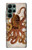 W2801 Vintage Octopus Hard Case and Leather Flip Case For Samsung Galaxy S22 Ultra