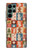 W2854 Cute Xmas Pattern Hard Case and Leather Flip Case For Samsung Galaxy S22 Ultra