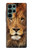 W2870 Lion King of Beasts Hard Case and Leather Flip Case For Samsung Galaxy S22 Ultra