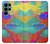 W2942 Brush Stroke Painting Hard Case and Leather Flip Case For Samsung Galaxy S22 Ultra