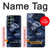 W2959 Navy Blue Camo Camouflage Hard Case and Leather Flip Case For Samsung Galaxy S22 Ultra
