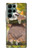 W3138 Cute Baby Sloth Paint Hard Case and Leather Flip Case For Samsung Galaxy S22 Ultra