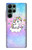 W3256 Cute Unicorn Cartoon Hard Case and Leather Flip Case For Samsung Galaxy S22 Ultra