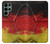 W3303 Germany Flag Vintage Football Graphic Hard Case and Leather Flip Case For Samsung Galaxy S22 Ultra