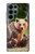 W3558 Bear Family Hard Case and Leather Flip Case For Samsung Galaxy S22 Ultra