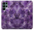 W3713 Purple Quartz Amethyst Graphic Printed Hard Case and Leather Flip Case For Samsung Galaxy S22 Ultra
