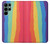 W3799 Cute Vertical Watercolor Rainbow Hard Case and Leather Flip Case For Samsung Galaxy S22 Ultra