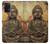 W0344 Buddha Rock Carving Hard Case and Leather Flip Case For Samsung Galaxy M32 5G