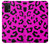 W1850 Pink Leopard Pattern Hard Case and Leather Flip Case For Samsung Galaxy M32 5G