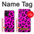 W1850 Pink Leopard Pattern Hard Case and Leather Flip Case For Samsung Galaxy M32 5G