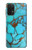 W2685 Aqua Turquoise Gemstone Graphic Printed Hard Case and Leather Flip Case For Samsung Galaxy M32 5G