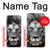 W3372 Lion Face Hard Case and Leather Flip Case For Samsung Galaxy M32 5G