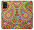 W3402 Floral Paisley Pattern Seamless Hard Case and Leather Flip Case For Samsung Galaxy M32 5G