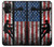 W3803 Electrician Lineman American Flag Hard Case and Leather Flip Case For Samsung Galaxy M32 5G