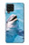 W1291 Dolphin Hard Case and Leather Flip Case For Samsung Galaxy M22