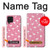 W2858 Pink Flamingo Pattern Hard Case and Leather Flip Case For Samsung Galaxy M22