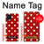 W2951 Red Polka Dots Hard Case and Leather Flip Case For Samsung Galaxy M22