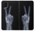 W3101 X-ray Peace Sign Fingers Hard Case and Leather Flip Case For Samsung Galaxy M22