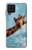 W3680 Cute Smile Giraffe Hard Case and Leather Flip Case For Samsung Galaxy M22