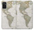 W0604 World Map Hard Case and Leather Flip Case For Samsung Galaxy M52 5G