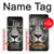 W1352 Lion Face Hard Case and Leather Flip Case For Samsung Galaxy M52 5G