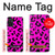 W1850 Pink Leopard Pattern Hard Case and Leather Flip Case For Samsung Galaxy M52 5G