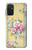 W2229 Vintage Flowers Hard Case and Leather Flip Case For Samsung Galaxy M52 5G