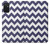 W2345 Navy Blue Shavron Zig Zag Pattern Hard Case and Leather Flip Case For Samsung Galaxy M52 5G