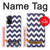 W2345 Navy Blue Shavron Zig Zag Pattern Hard Case and Leather Flip Case For Samsung Galaxy M52 5G