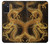 W2804 Chinese Gold Dragon Printed Hard Case and Leather Flip Case For Samsung Galaxy M52 5G