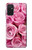 W2943 Pink Rose Hard Case and Leather Flip Case For Samsung Galaxy M52 5G