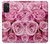 W2943 Pink Rose Hard Case and Leather Flip Case For Samsung Galaxy M52 5G