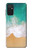 W3150 Sea Beach Hard Case and Leather Flip Case For Samsung Galaxy M52 5G