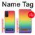 W3698 LGBT Gradient Pride Flag Hard Case and Leather Flip Case For Samsung Galaxy M52 5G
