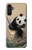 W2210 Panda Fluffy Art Painting Hard Case and Leather Flip Case For Samsung Galaxy A13 5G