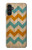 W3033 Vintage Wood Chevron Graphic Printed Hard Case and Leather Flip Case For Samsung Galaxy A13 5G