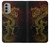 W0354 Chinese Dragon Hard Case and Leather Flip Case For Motorola Moto G51 5G