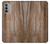 W0599 Wood Graphic Printed Hard Case and Leather Flip Case For Motorola Moto G51 5G